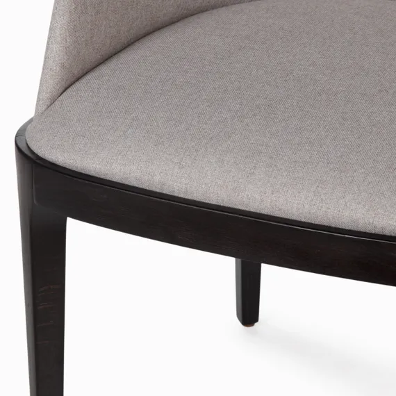 Стул Driade с подлокотниками, светло-серый, черные ножки