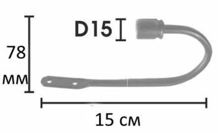 Держатель-подхват для штор Ост, цвет ваниль золото