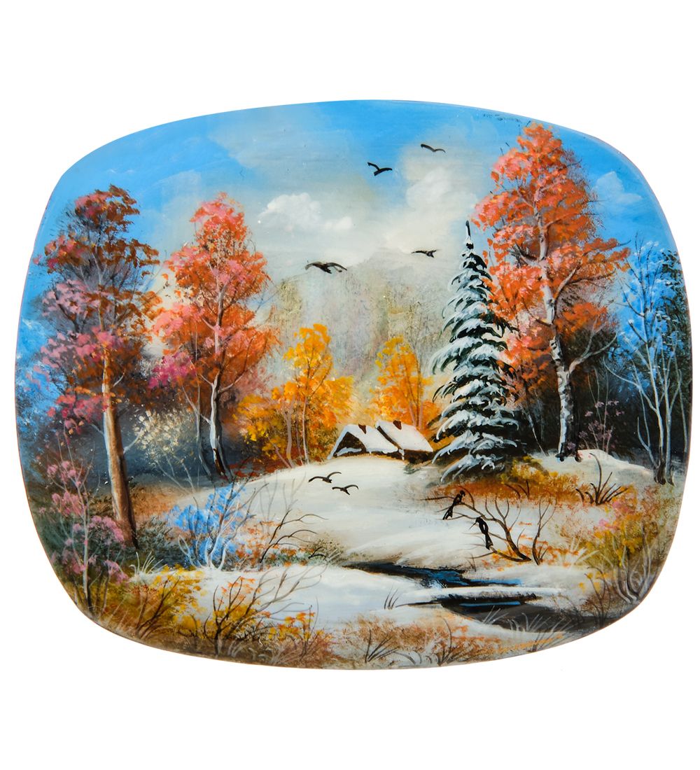 Народные промыслы ШК-25/ 6-A Шкатулка «Зима»