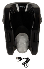 Мощный мастурбатор WYNE Masturbator 10 (Цвет: черный с белым)