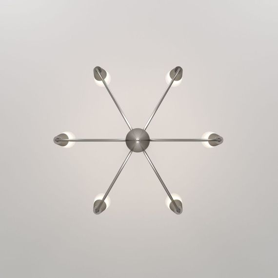 Подвесная люстра Eurosvet Rhyton 60167/6 никель