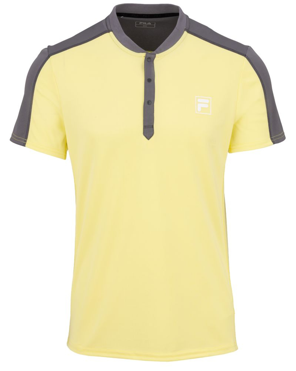 Мужское теннисное поло Fila Henley Taavi - minced quince/gray fluorite