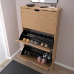Обувница - STÄLL / STALL IKEA/ СТЭЛЛ ИКЕА, 148х79 см,  деревянный шпон