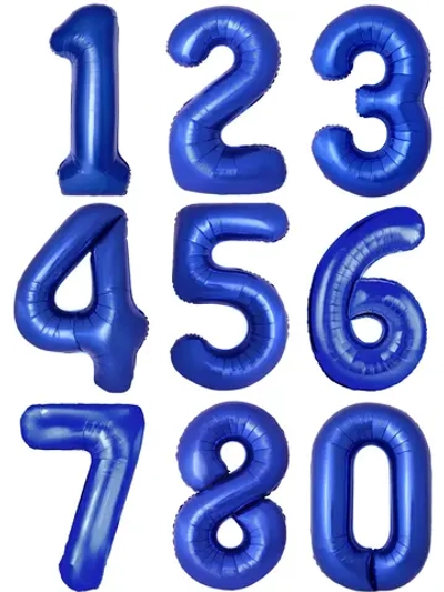 Цифра Синяя индиго