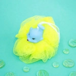 Мочалка-шар для тела полипропиленовая детская «Baby Boom - Дельфин», цвет желтый, 20гр, d-11см