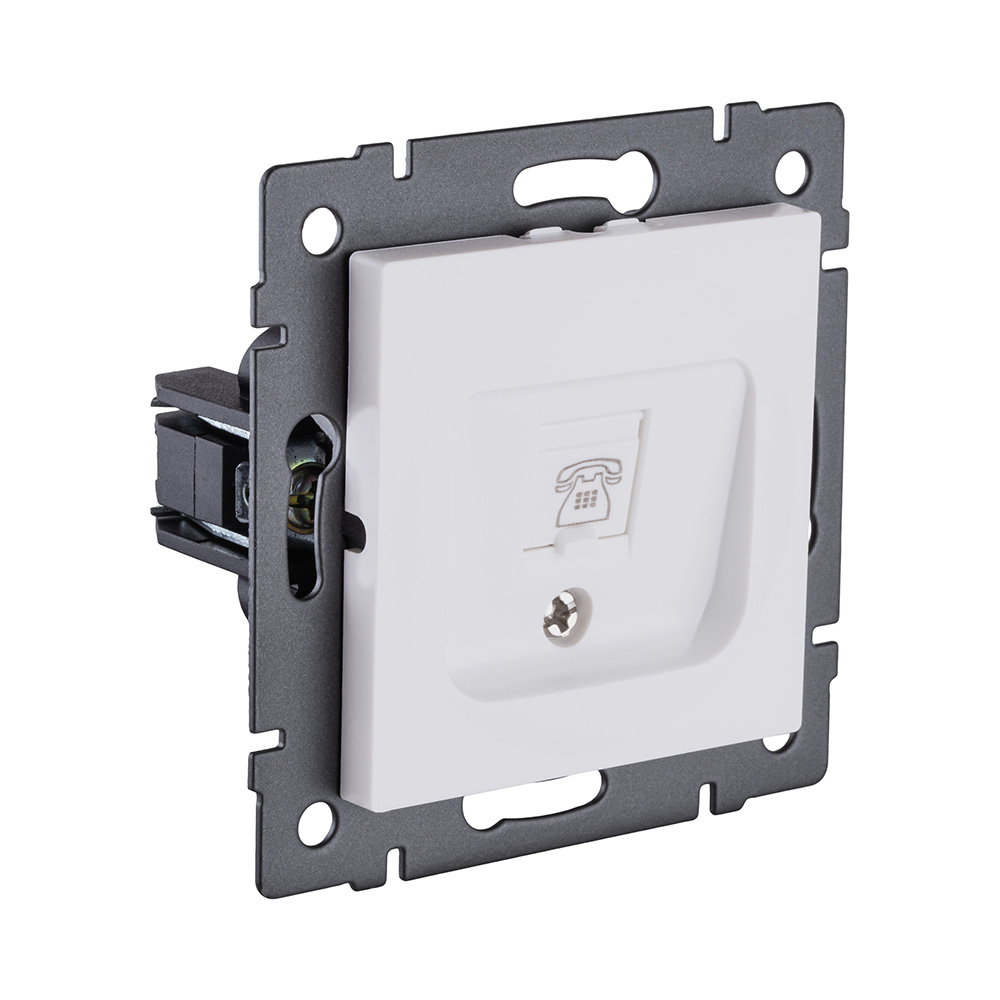 Розетка Ethernet RJ45 Cat.6, белый матовый Kollinger REA-018WM для Aspekt, Eleganz, Reflex