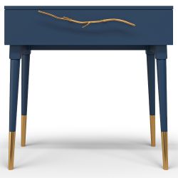 Консоль Арт Колор matte Стайл Голд Королевский синий матовый