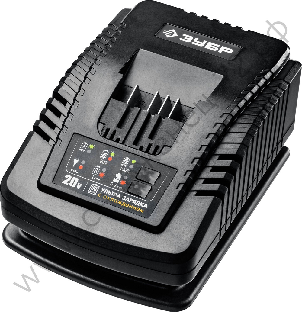 ЗУБР T7, 20 В, 6 А, зарядное устройство для Li-Ion АКБ, Профессионал (RT7-20-6)