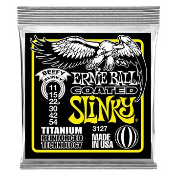 Струны для электрогитары ERNIE BALL 3127 RPS Coated Titanium Slinky Beefy 11-54