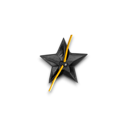Звезда На Погоны 20 мм Черная | ATRIBUTICASTORE.RU