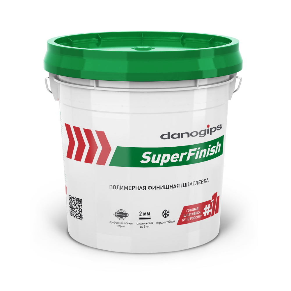 Шпатлёвка полимерная финишная Danogips SuperFinish 18.1 кг