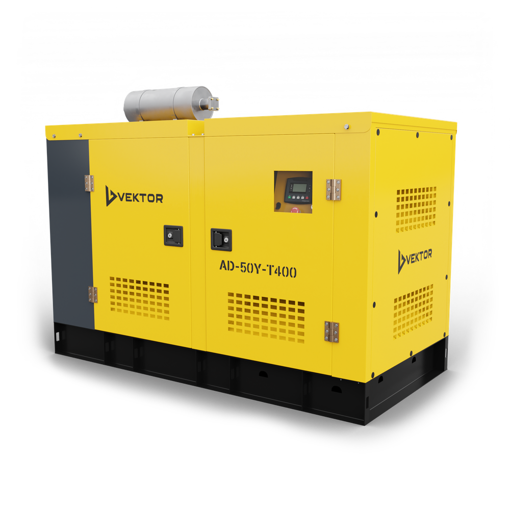 Дизельный генератор Vektor AD-50Y-T400 в шумозащитном кожухе