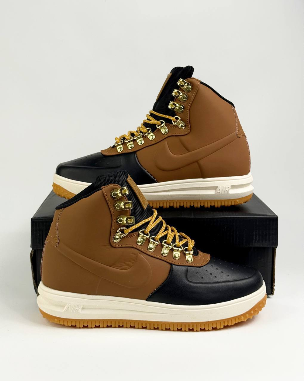 Кроссовки Nike LunarForce 1 на меху #B52 (корич.)