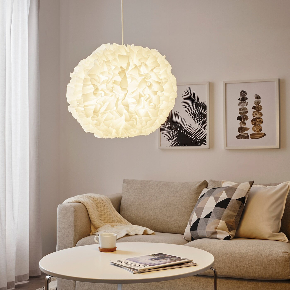 IKEA VINDKAST  (ИКЕА ВИНДКАСТ)  -  Подвесной светильник, белый, 50 см
