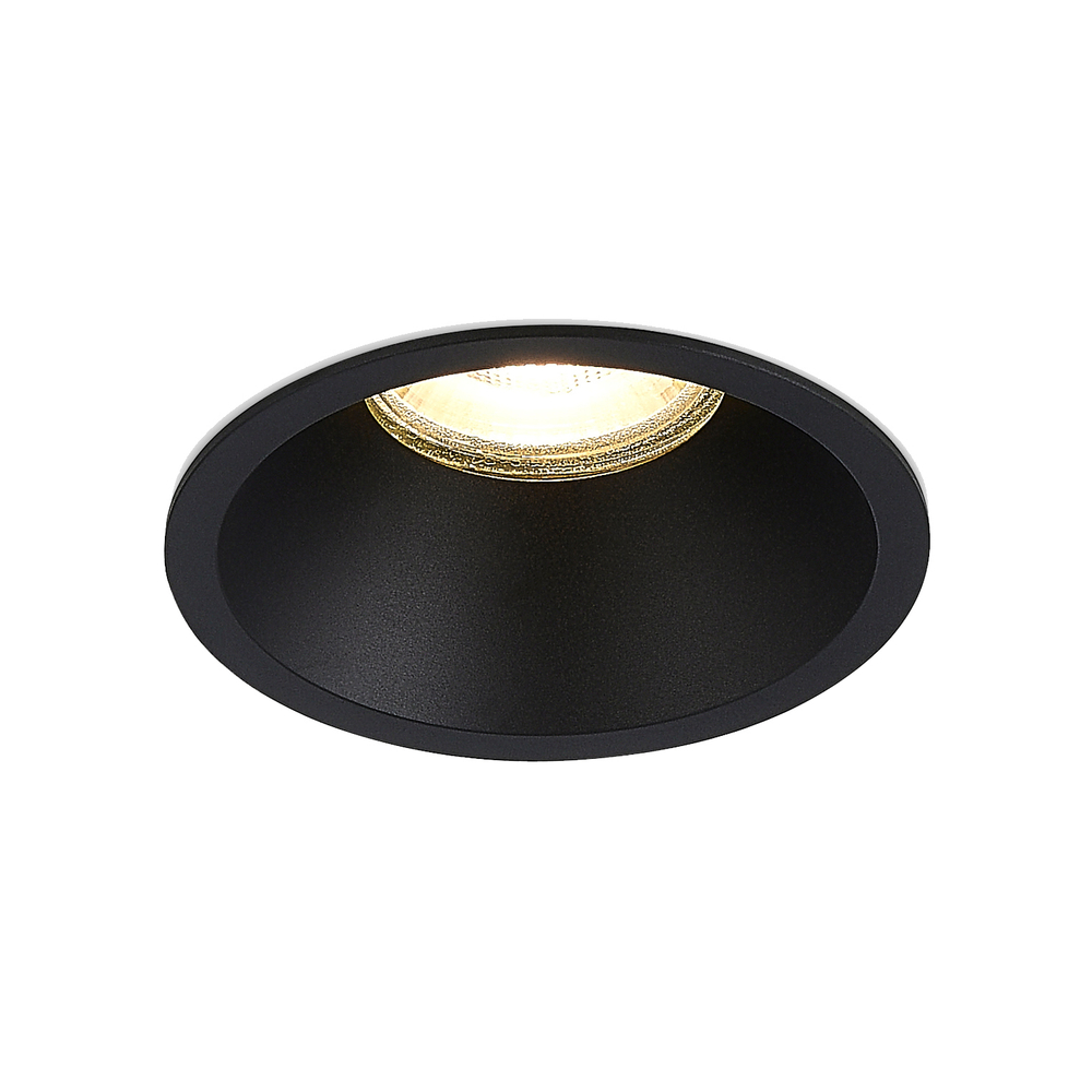 Светильник встраиваемый MUNICH под лампу GU10,  цвет черный,  D82xH57, 2мм,  IP20