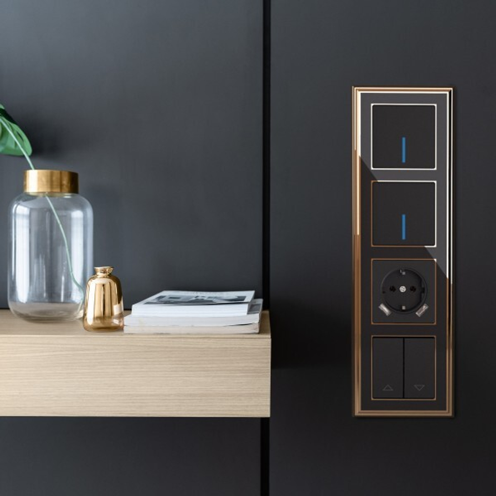 Выключатель жалюзи (черный)