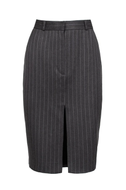 "Office core" Юбка в полоску с разрезом