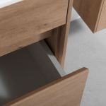 База под раковину Chiara 600 подвесная, 1 выкатной ящик soft-close, N.Oak