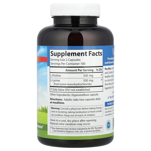 Carlson, Pro-Rite, 200 вегетарианских капсул