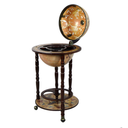 Jufeng Глобус-бар напольный d 33 см светлый