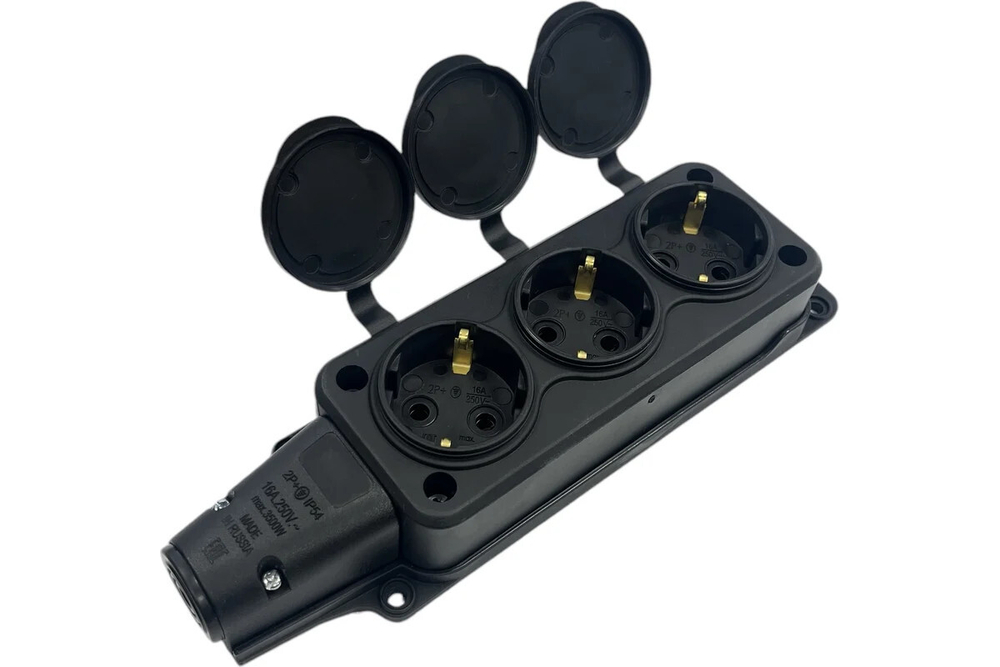 Удлинитель силовой iTOK i-CONNECT-COLOR-SU-KG-315-3-54-10-BLACK
