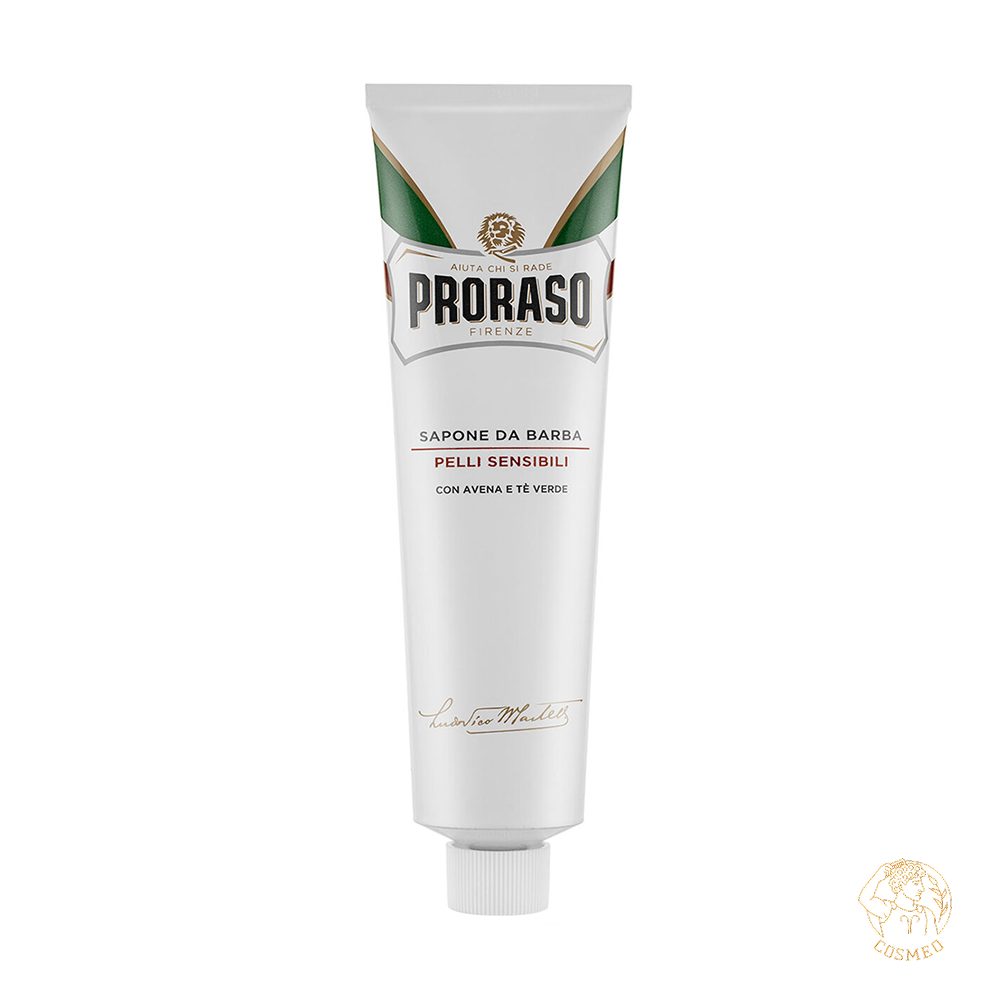 Крем для Бритья для Чувствительной Кожи с Зеленым Чаем и Овсом Proraso 150 мл