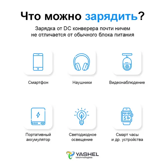 DC конвертер преобразователь 5В 3А - USB