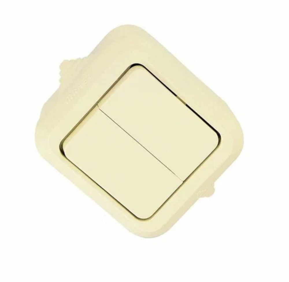 Выключатель 2-кл с подсветкой MAKEL 45123