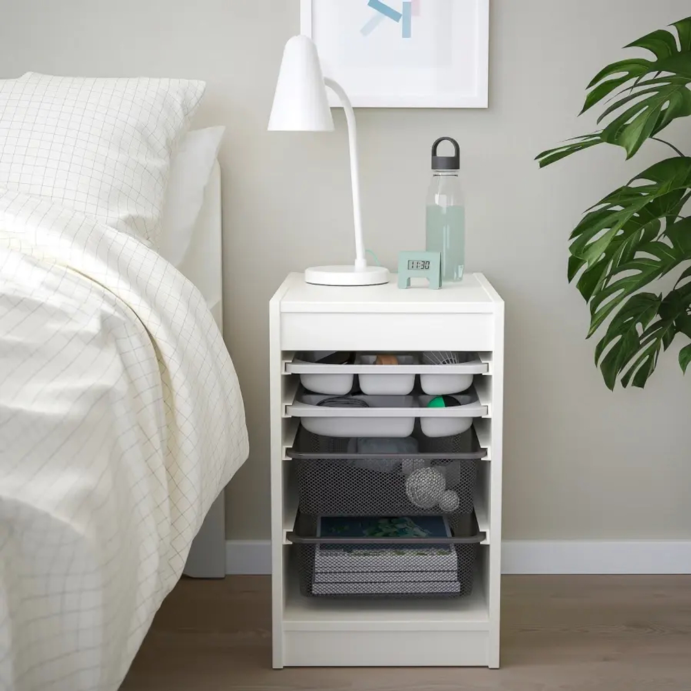 Стеллаж - IKEA TROFAST, 34х44х55 см, белый/серый, ТРУФАСТ ИКЕА