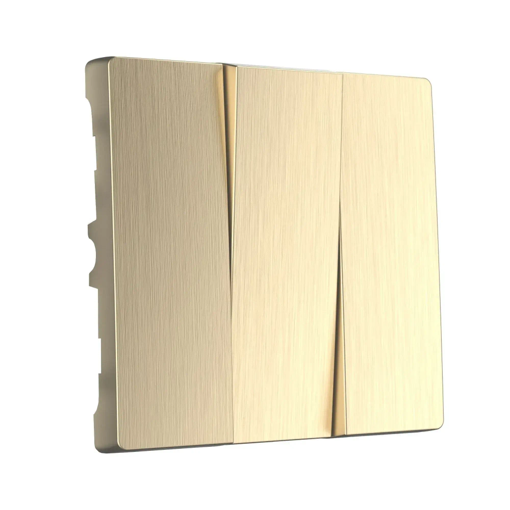 Набор клавиш для выключателя трехклавишного (шампань рифленый) W1139010