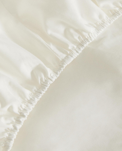 Zara Home - Простыня брюки из ситца, высота 30 см (800 нитей), экрю, 90х200х30 см