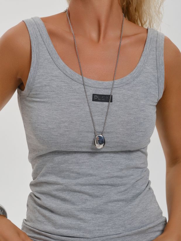 Майка базовая, серая