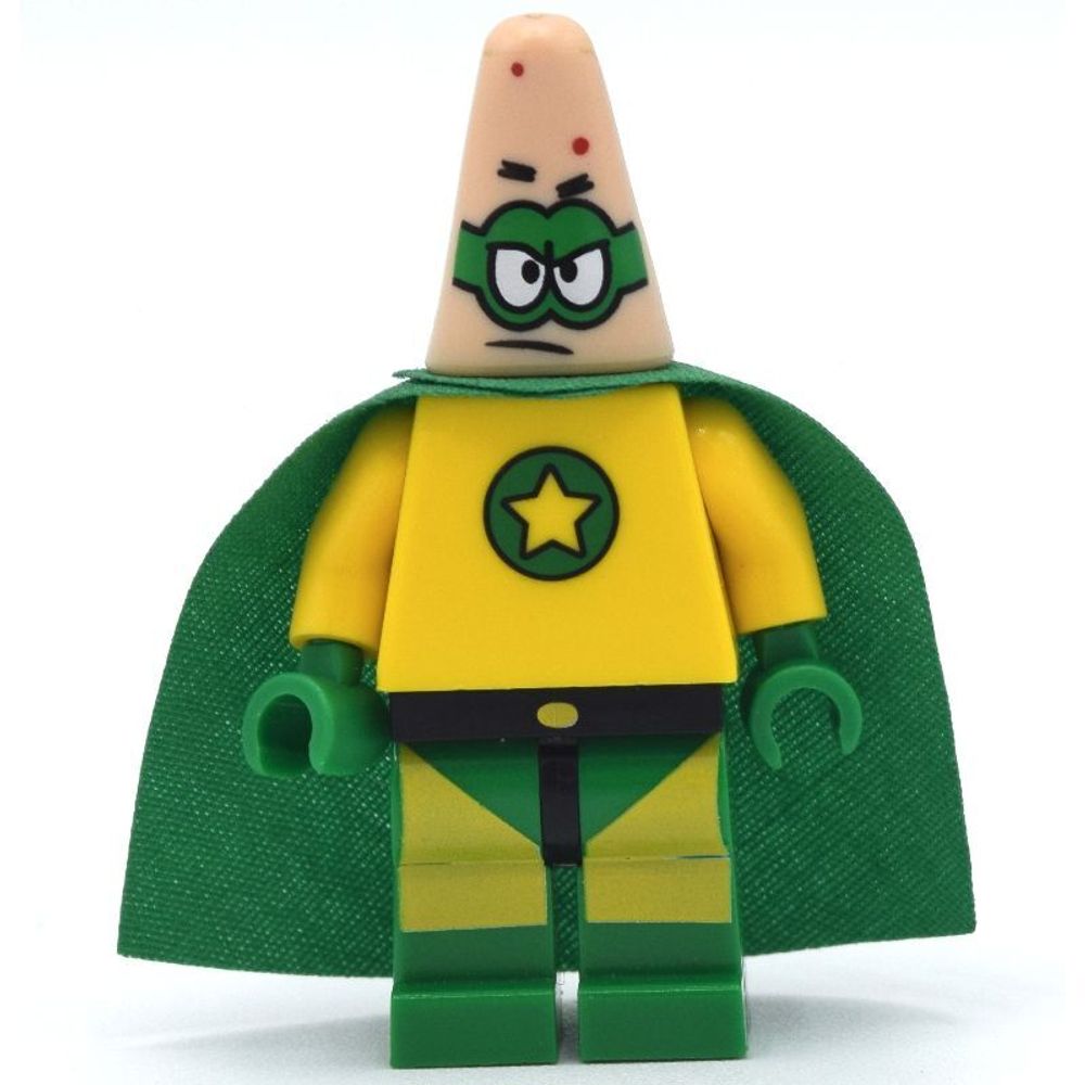 Минифигурка LEGO bob026 Патрик - Супергерой БЕЗ ПЛАЩА