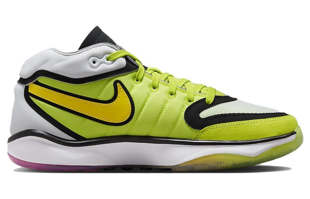 Nike Air Zoom GT Hustle 2 EP "Talaria" trend comfortable temperament non-slip wear-resistant mid-top basketball shoes for men and women the same yellow domestic version