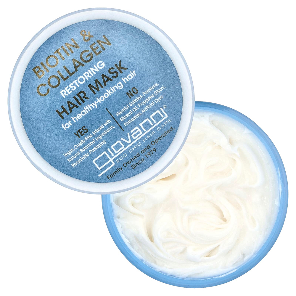 Giovanni, Восстанавливающая маска для волос с биотином и коллагеном, 295 мл (10 жидк. унц.)