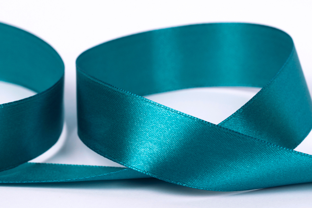 Лента атласная 25 мм "Gamma" №074 ярко-голубой