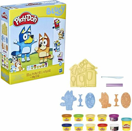 Игровой набор для лепки Play-Doh Bluey Make 'n Mash Costumes - Игровой набор Блюи и Бинго - Плей До F4374