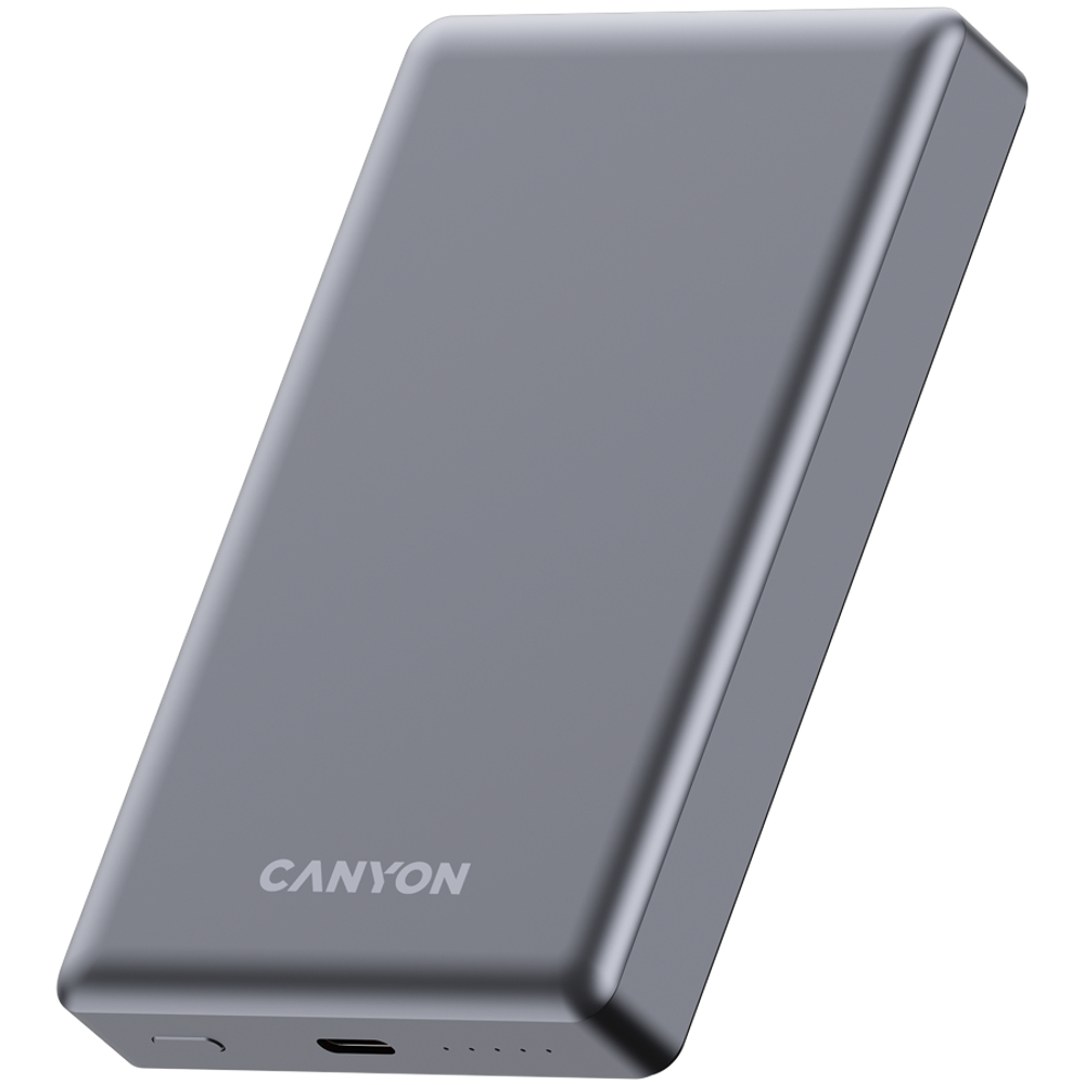 CANYON power bank OnPower 510 slim Magnetic 10000 mAh PD20W Dark Grey