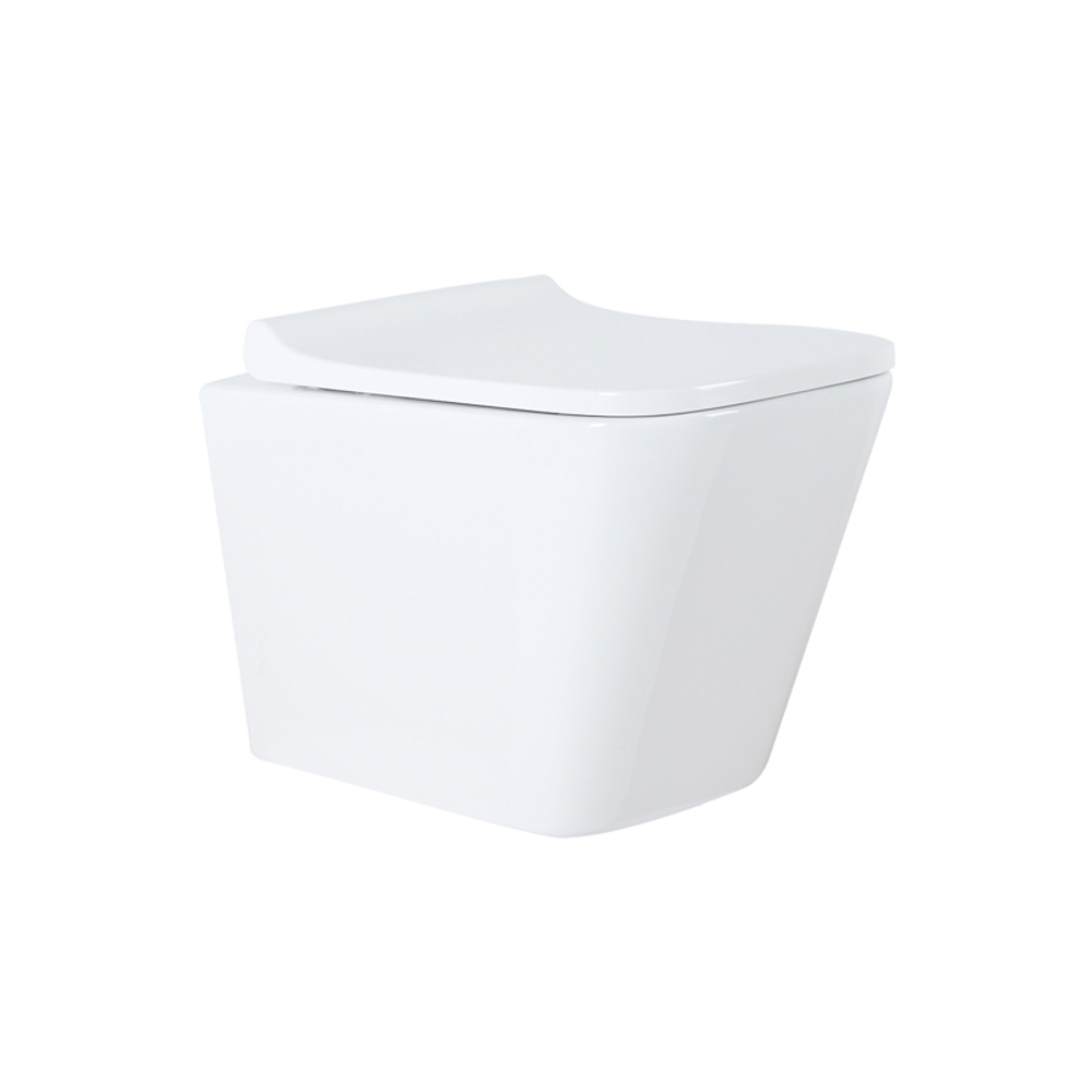 Комплект подвесной безободковый унитаз Azario Teramo AZ-8010-1000+AZ-8200-0012+AZ-0052 с микролифтом + система инсталляции с кнопкой смыва белый глянцевый