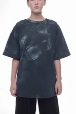 Футболка Tishi.Ti Ручного окраса графитовая