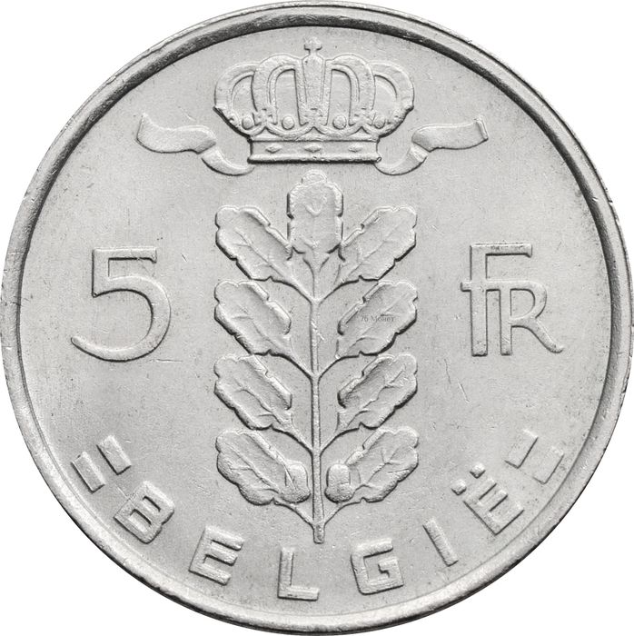 5 франков 1948-1981 Бельгия