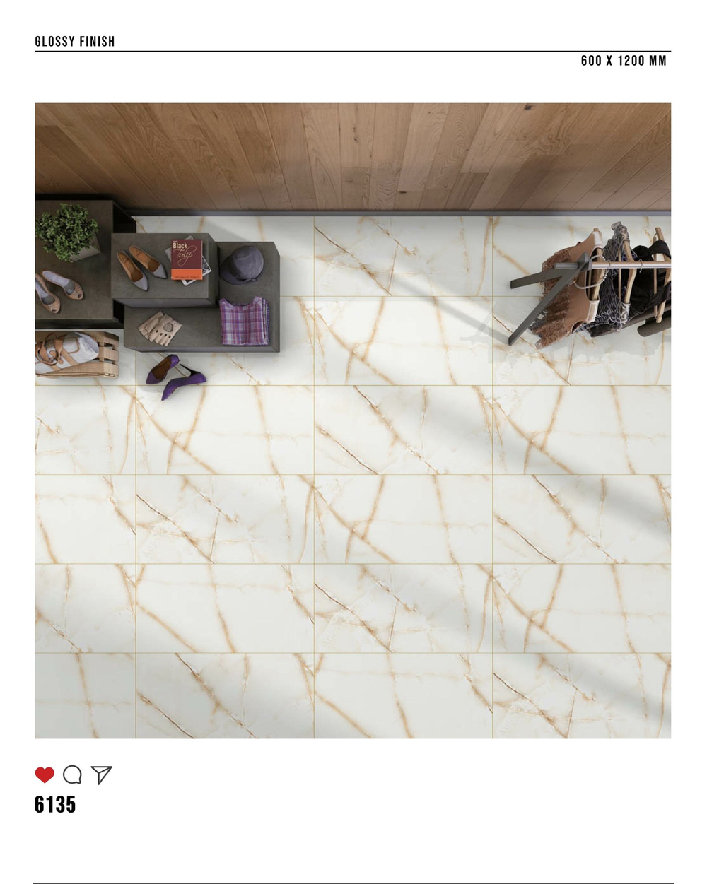 Керамогранит glossy №2 60х120, 6135
