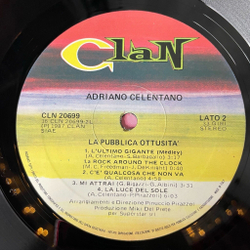 Винтажная виниловая пластинка LP Adriano Celentano La Pubblica Ottusita (Italy 1987) Fresco