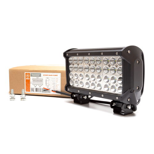 Фара светодиодная дополнительная, балка 235*93*167, комбинированный свет (направленный/рассеянный), 36 диодов, крепление нижнее по бокам, 108 Вт, 10-30 В