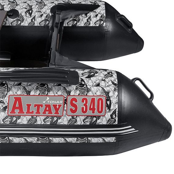 Лодка Тонар Алтай S340 принт Рыбы