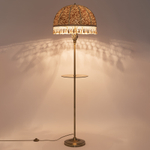 Citilux Базель CL407935T Торшер бронза со столиком и абажуром Вышивка