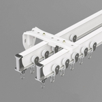 Изогнутый алюминиевый карниз для штор, тихий ход