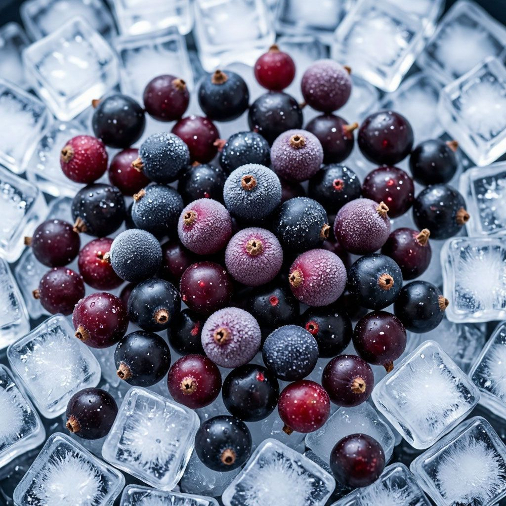 Чёрная смородина быстрозамороженная 1 кг
