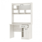 Стол компьютерный с ящиками Дуб Сонома/Белый Глянец, ПСК-2, 111,8х57х188,2 см Памир