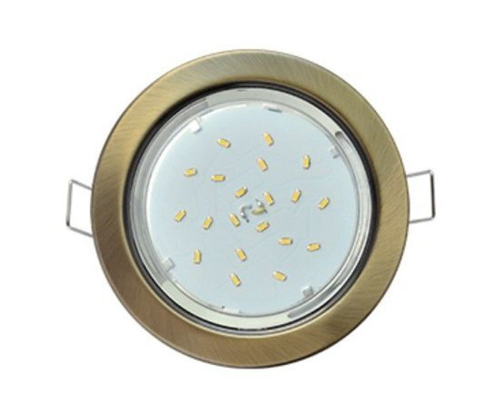 Встраиваемый светильник Ecola GX53 H4 без рефлектора, черненая бронза 38x106, упаковка 10 шт FN5310ECB